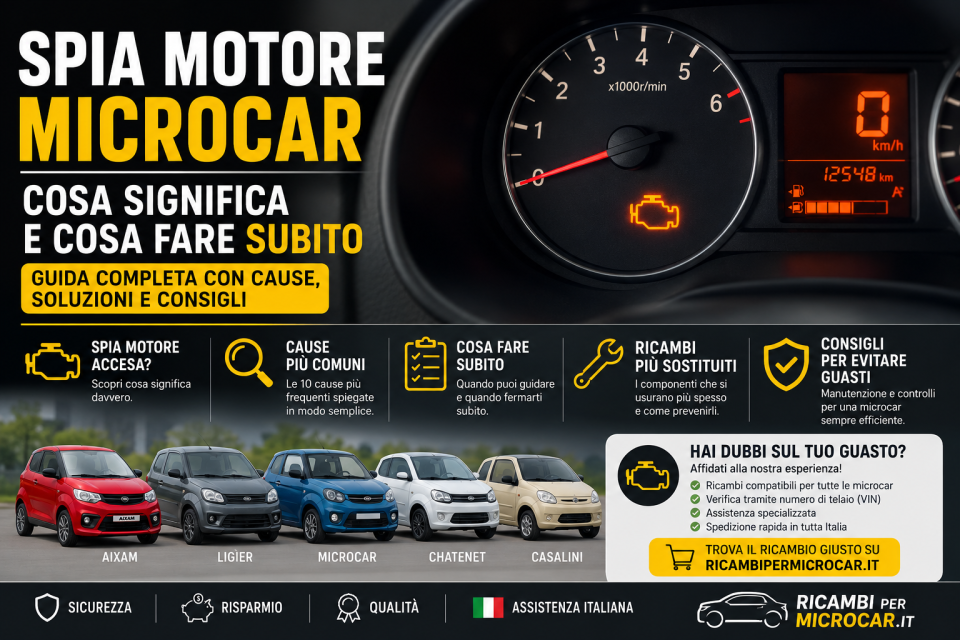 spia motore microcar